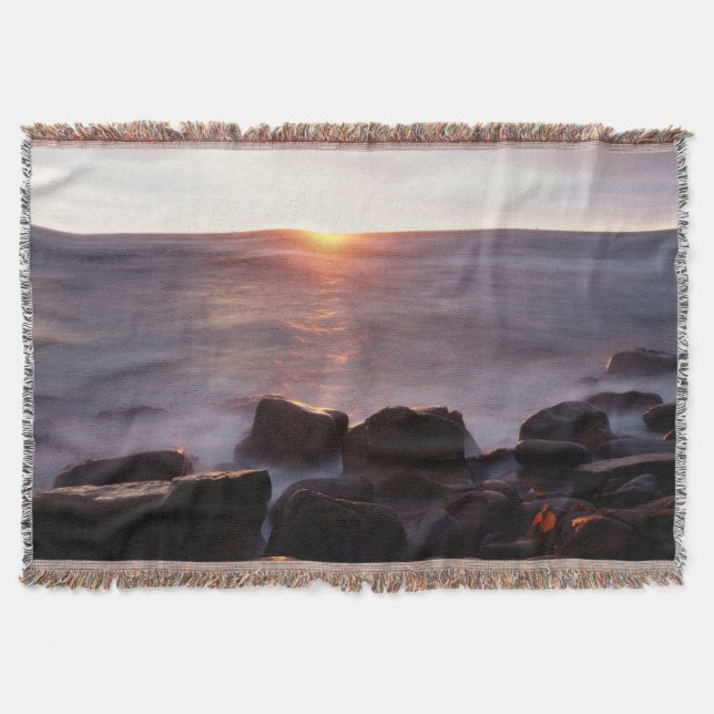 Manta Tejida California, San Diego, Sunset Cliffs, Atardecer 2 (Anverso)