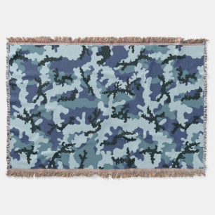 Manta Tejida Camuflaje naval