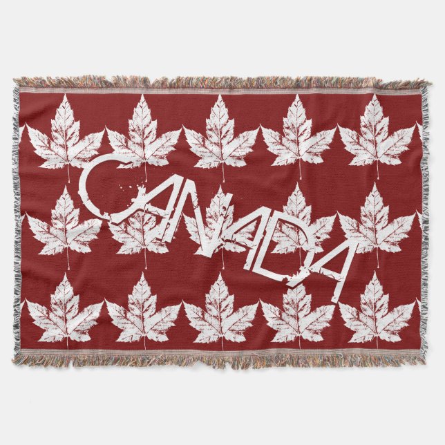 Manta Tejida Canada Blanket Guay Canada Souvenir Throw Blanket (Anverso)
