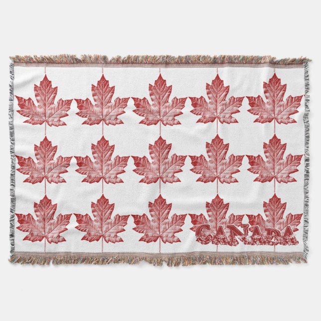 Manta Tejida Canada Blanket Guay Canada Souvenir Throw Blanket (Anverso)