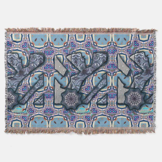 Manta Tejida Canción de vivir Metalizado n° 2 (Anverso)