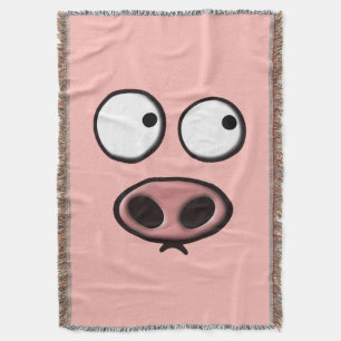 Manta Tejida Cara del cerdo