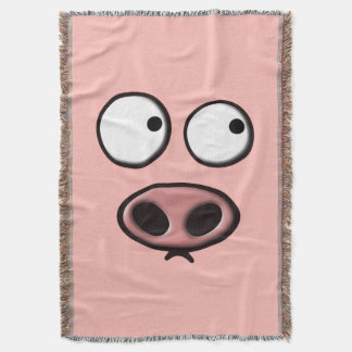 Manta Tejida Cara del cerdo