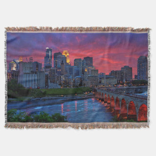 Manta Tejida Caramelo del ojo de Minneapolis