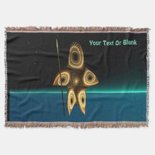 Manta Tejida Cazador inuit fractal