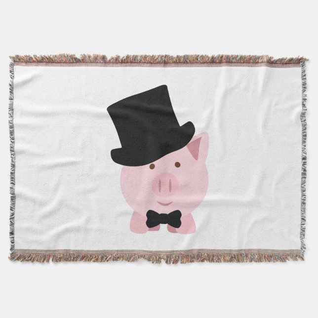 Manta Tejida Cerdo Dapper (Anverso)