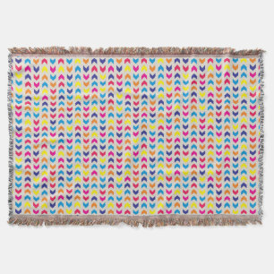 Manta Tejida Chevron azteca colorido