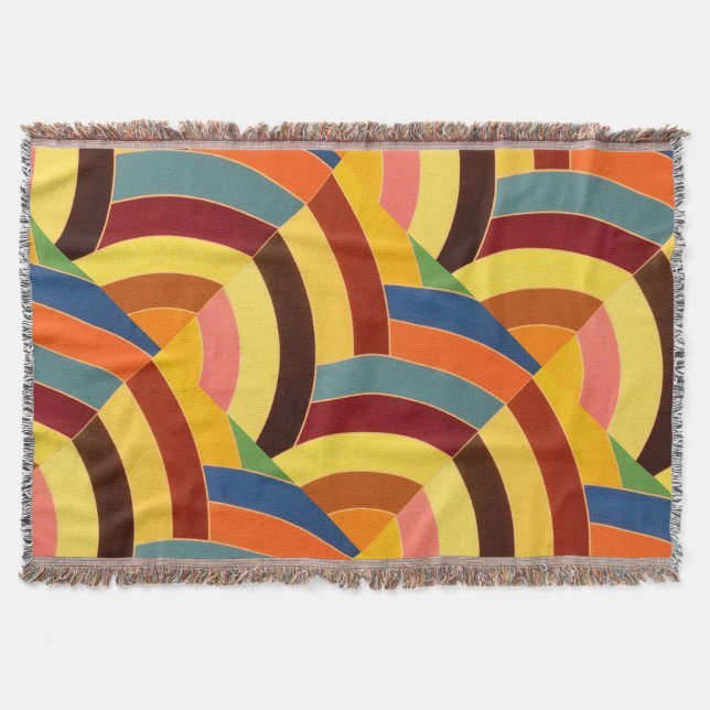 Manta Tejida chevrons elegantes y elegantes (Anverso)