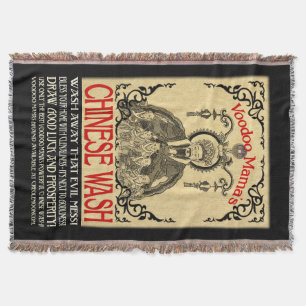 Manta Tejida Chinese Wash Throw Blanket del vudú de mamá