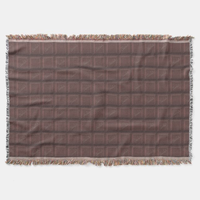 Manta Tejida Chocolate con leche (Anverso)