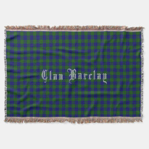 Manta Tejida Clan Barclay Tartan Throw Blanket