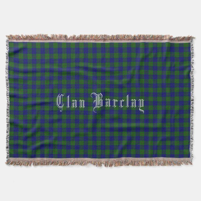 Manta Tejida Clan Barclay Tartan Throw Blanket (Anverso)