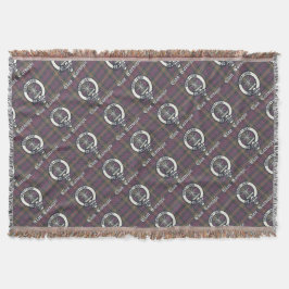 Manta Tejida Clan Carnegie Escudo Tartan