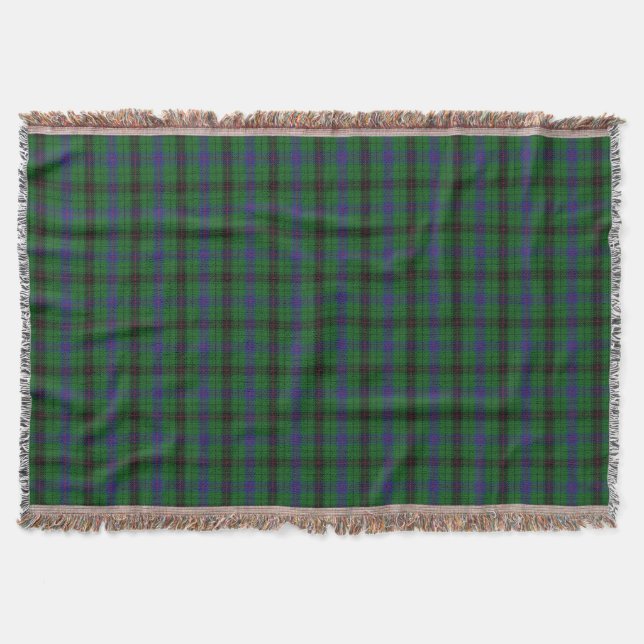 Manta Tejida Clan Davidson Tartan (Anverso)