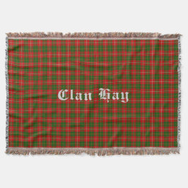 Manta Tejida Clan Hay Tartan Throw Blanket