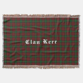 Manta Tejida Clan Kerr Tartan Throw Blanket
