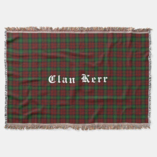 Manta Tejida Clan Kerr Tartan Throw Blanket