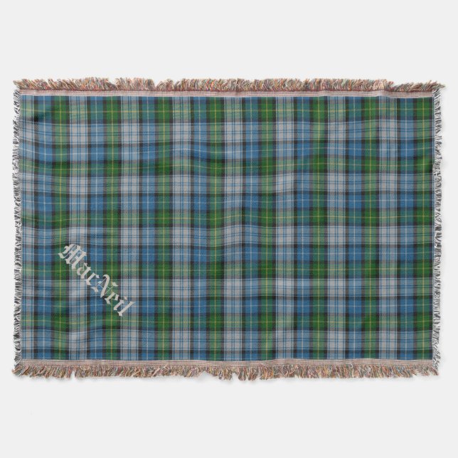 Manta Tejida Clan MacNeil Tartan Plaid Personalizado Throw Blan (Anverso)