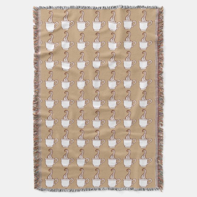 Manta Tejida Coffee Throw Blanket Gift (Frente vertical)