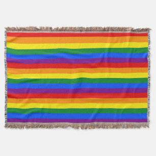 Manta Tejida COLORES DE BANDERA DE RAINBOW + tus ideas