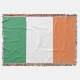 Manta Tejida Colores de la bandera de Irlanda.