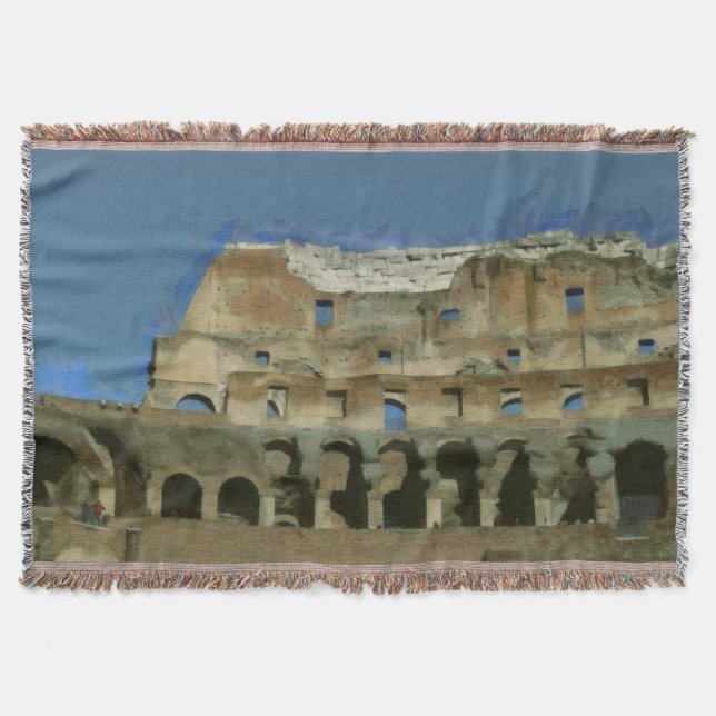Manta Tejida Colosseo, Roma (Anverso)