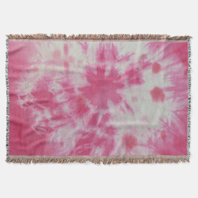 Manta Tejida Composición Tye Dye #6 de Michael Moffa (Anverso)