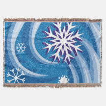 Copos de nieve en el viento -