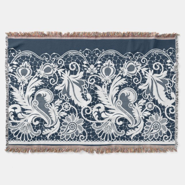 Manta Tejida Cordón blanco 2 (Anverso)