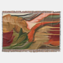Manta Tejida Cornucopia Abstract Art