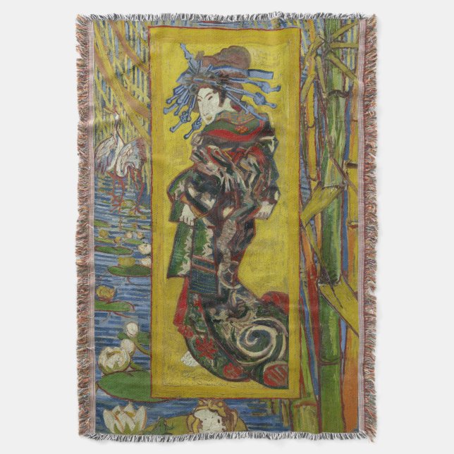 Manta Tejida Cortesana después de Eisen de Vincent van Gogh (Frente vertical)
