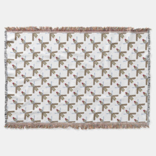 Manta Tejida Cricket Throw Blanket