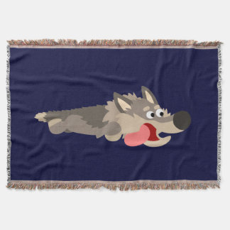 Manta Tejida Cute Flote Personalizado Wolf Throw Blanket