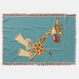 Manta Tejida Cute Personalizado Ambling Giraffe
