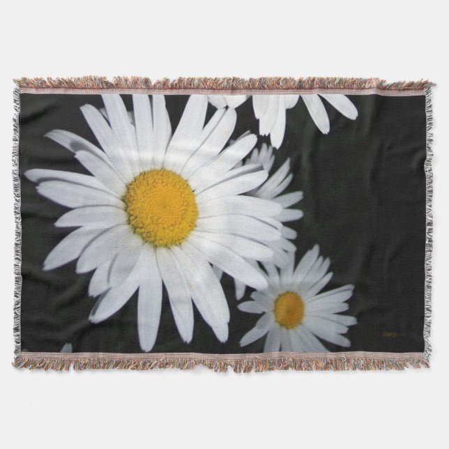 Manta Tejida Daisies (Anverso)