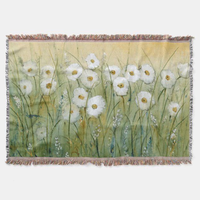 Manta Tejida Daisy Spring I (Anverso)