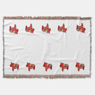 Manta Tejida Dala Horse Throw Blanket