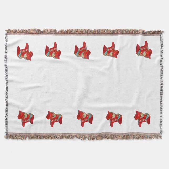 Manta Tejida Dala Horse Throw Blanket (Anverso)