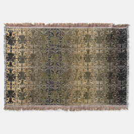 Manta Tejida Damasco de oro del vintage