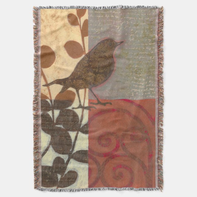 Manta Tejida Damask Sparrow (Frente vertical)