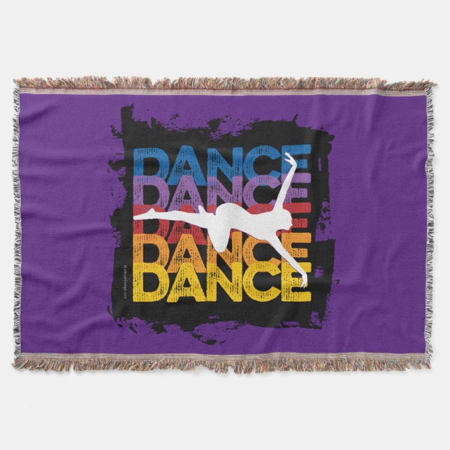 Manta Tejida Danse et Lettres (Baile) (Anverso)