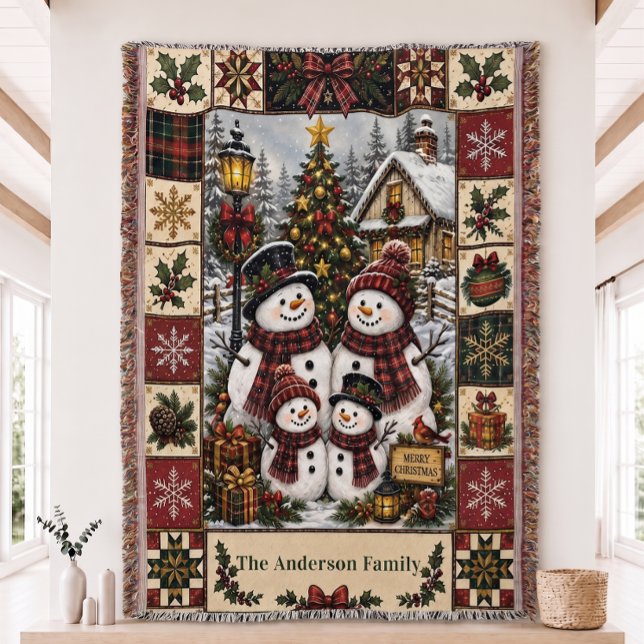 Manta tejida de colcha de Navidad  (Subido por el creador)