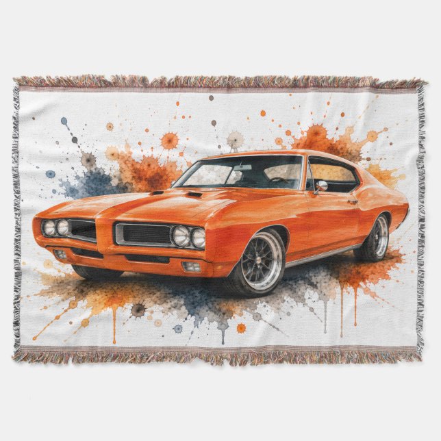 Manta tejida de Muscle Car (Anverso)