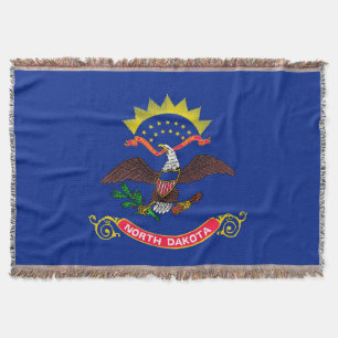 Manta Tejida Decoración de diseño de la bandera del estado de D