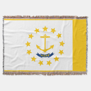 Manta Tejida Decoración de diseño de la bandera del estado de R
