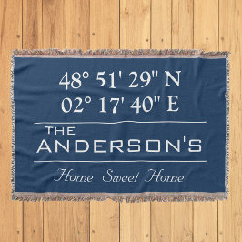 Manta Tejida Dirección inicial del nombre de la familia de long