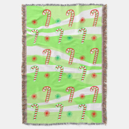 Manta Tejida Diseño de canes de Navidades modernos