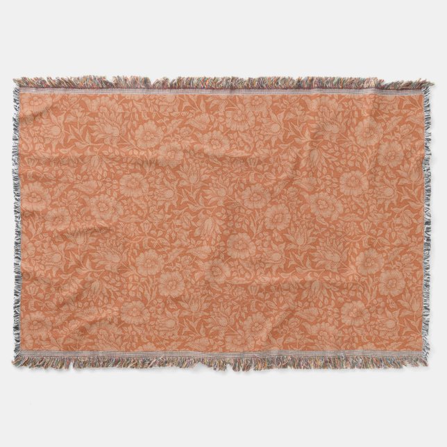 Manta Tejida Diseño de fondo de escritorio floral William Morri (Anverso)