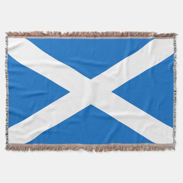 Manta Tejida Diseño de la bandera de Escocia (Anverso)