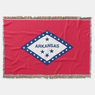 Manta Tejida Diseño de la bandera del estado de Arkansas